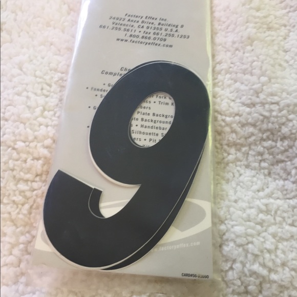 Factory Effex Standard Numbers.  Number 9 - Picture 2 of 6